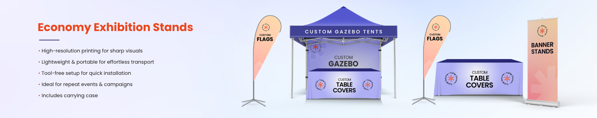 Economy Trade Show Booths Banner