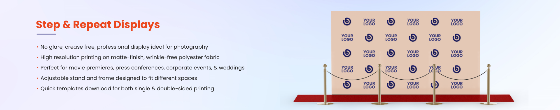 Category Banner Step-Repeat-Displays NZ