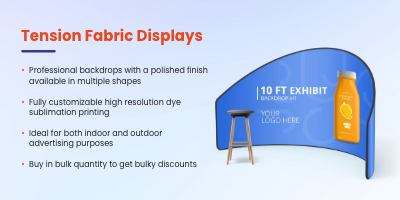 Sub-Category Tension Fabric Displays
