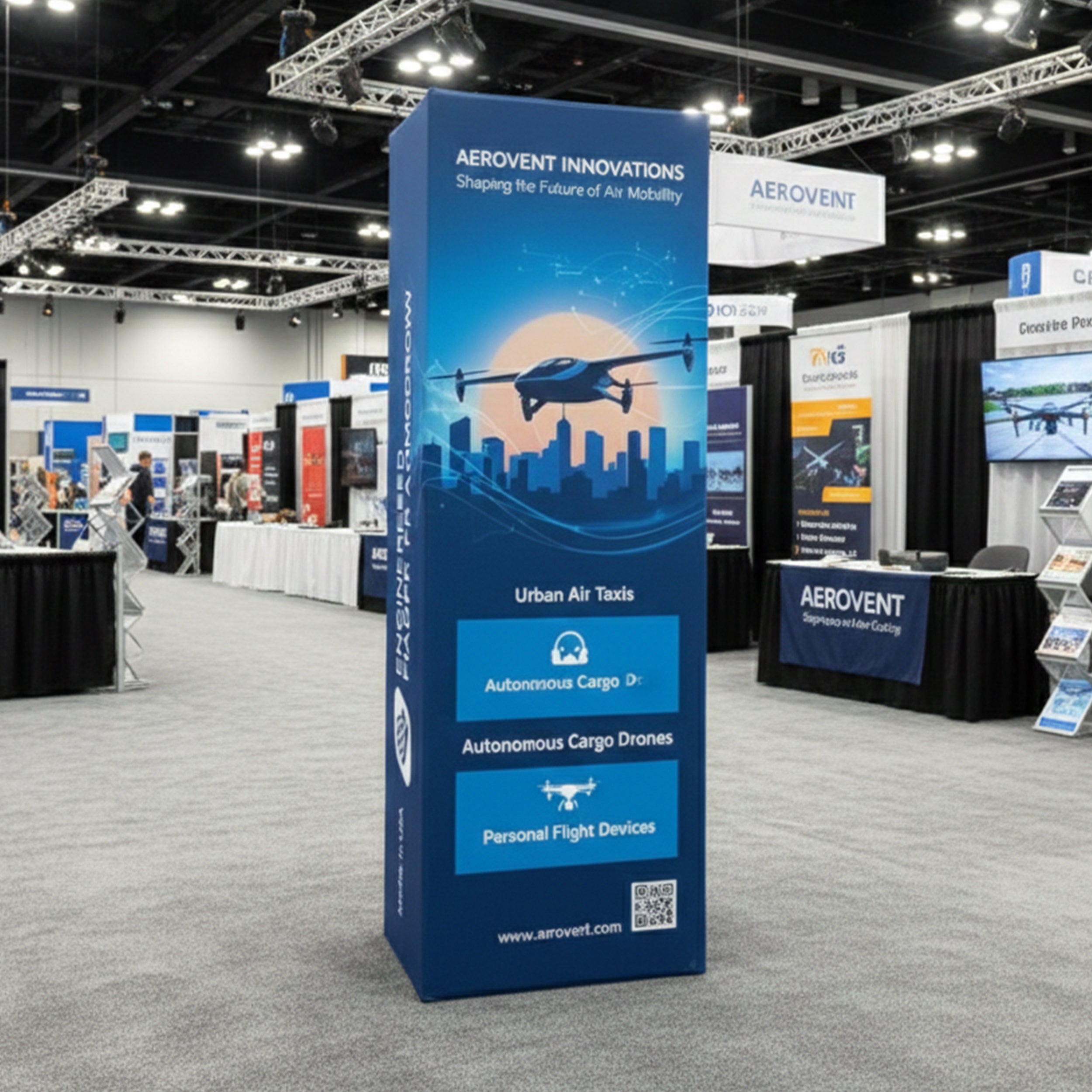 6 5 Ft Trade Show Tower Display Lifestyle Image BBEXPOTSTO6 503_1_UK