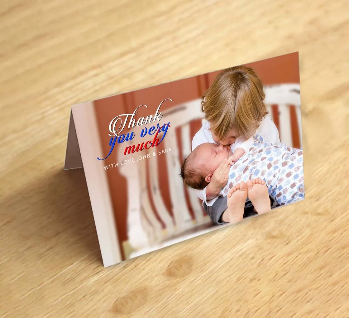 Folded Thank You Cards