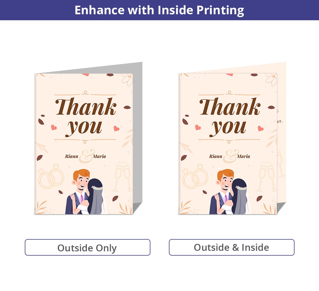 Folded Thank You Cards