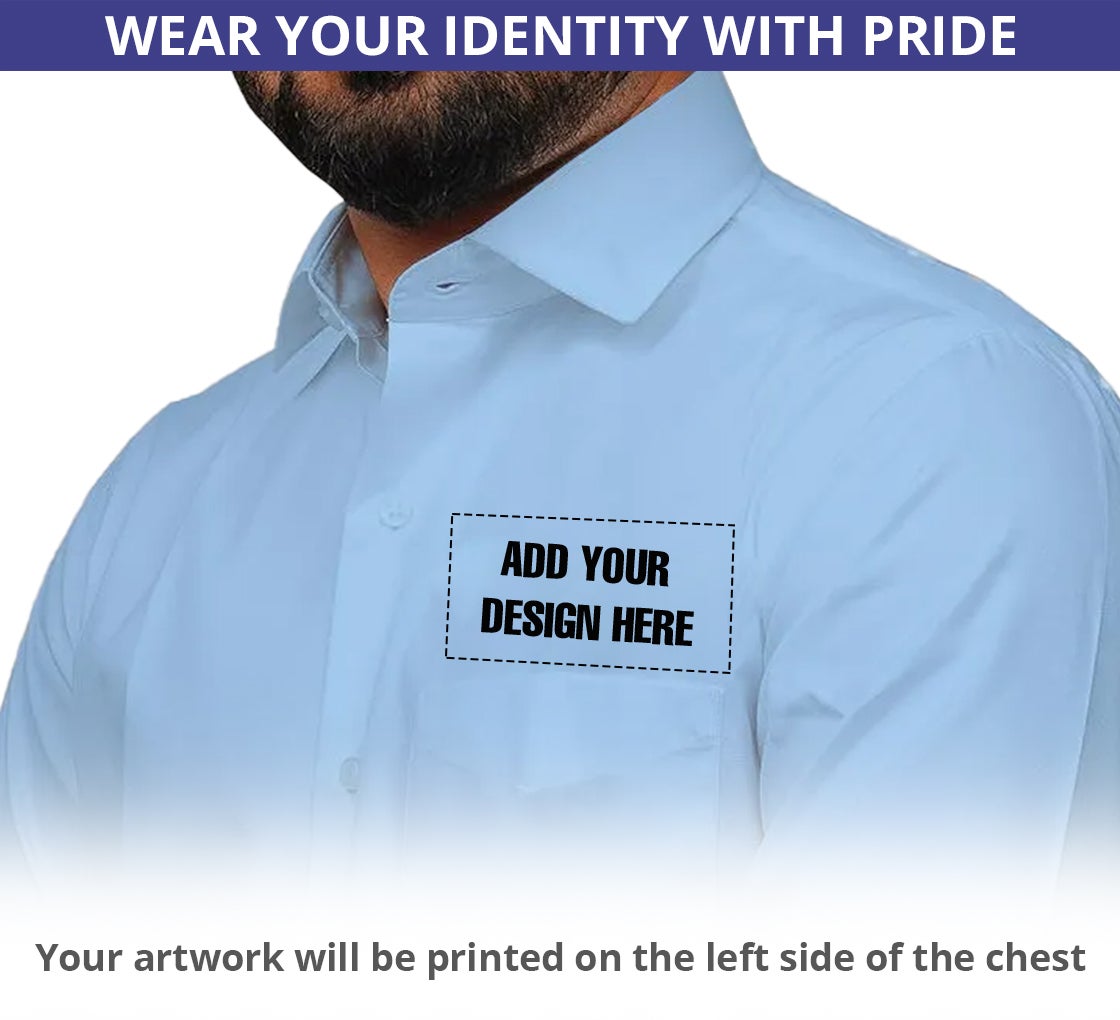 Custom Dress Shirt – Sky Blue