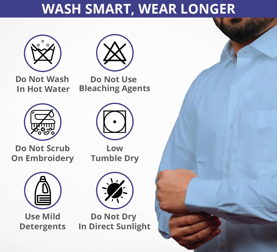 Custom Dress Shirt – Sky Blue