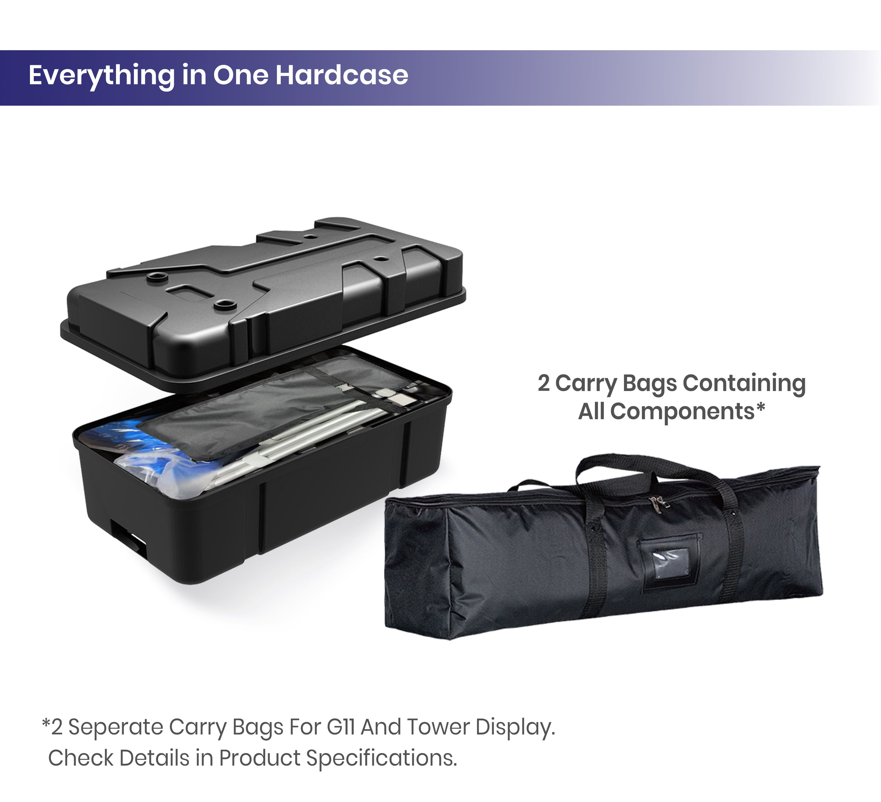 6m Inline Exhibition Stand  – Modular Kit with Media Display