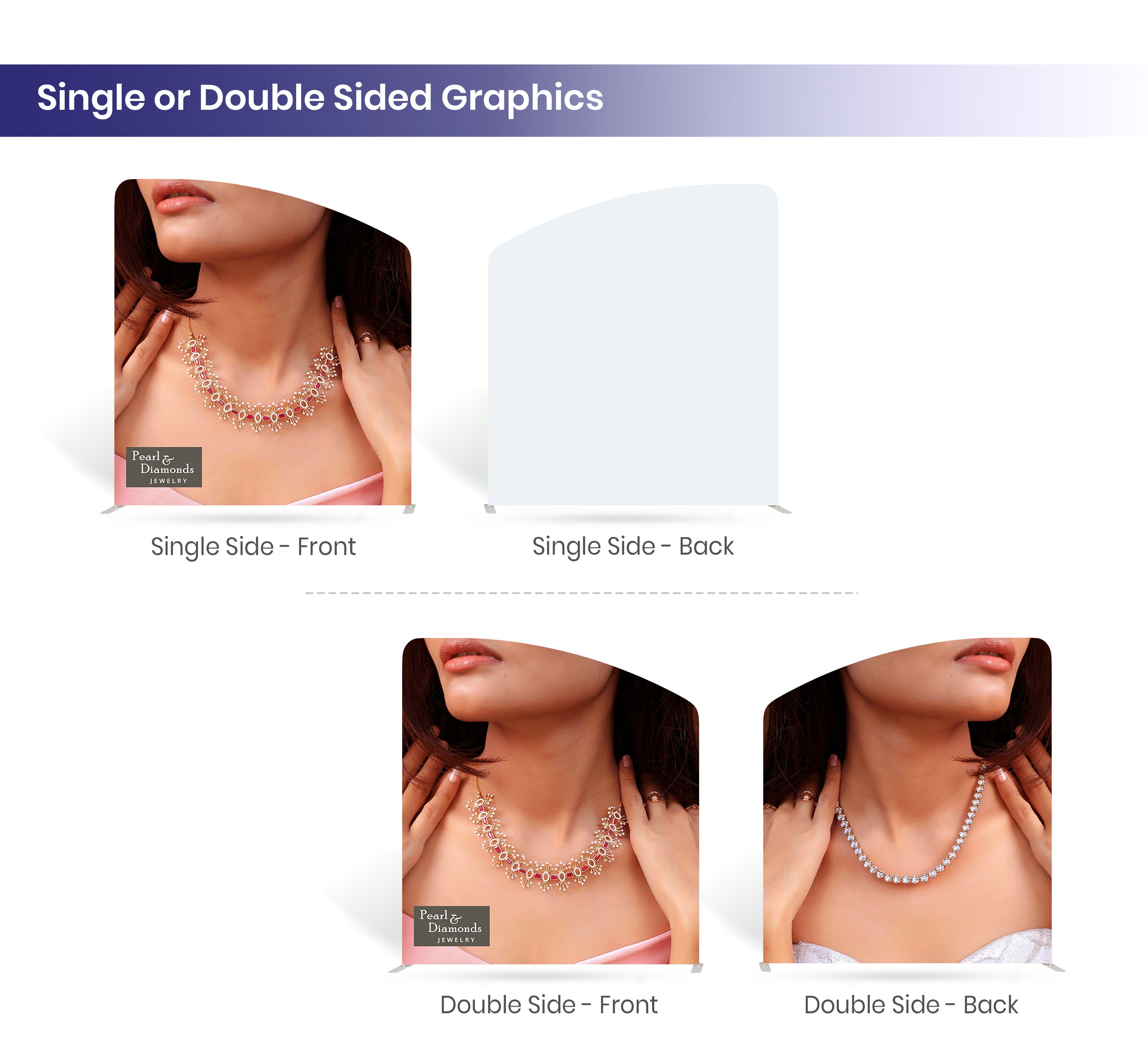 6m Inline Exhibition Stand  – Modular Kit with Media Display