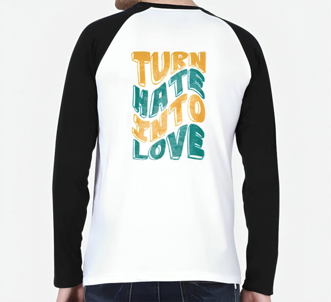 Men's Printed long Sleeves Raglan T-Shirt