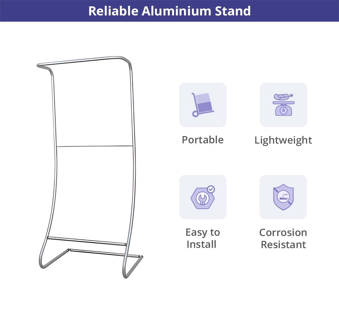 Fabric Display Stand Snake D