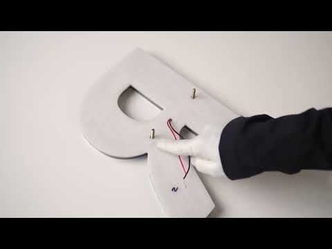 Halo Lit Brass Letters