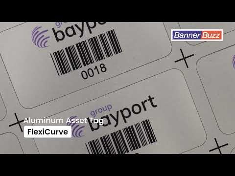 Metal Asset Tags - Aluminium (Flexicurve)