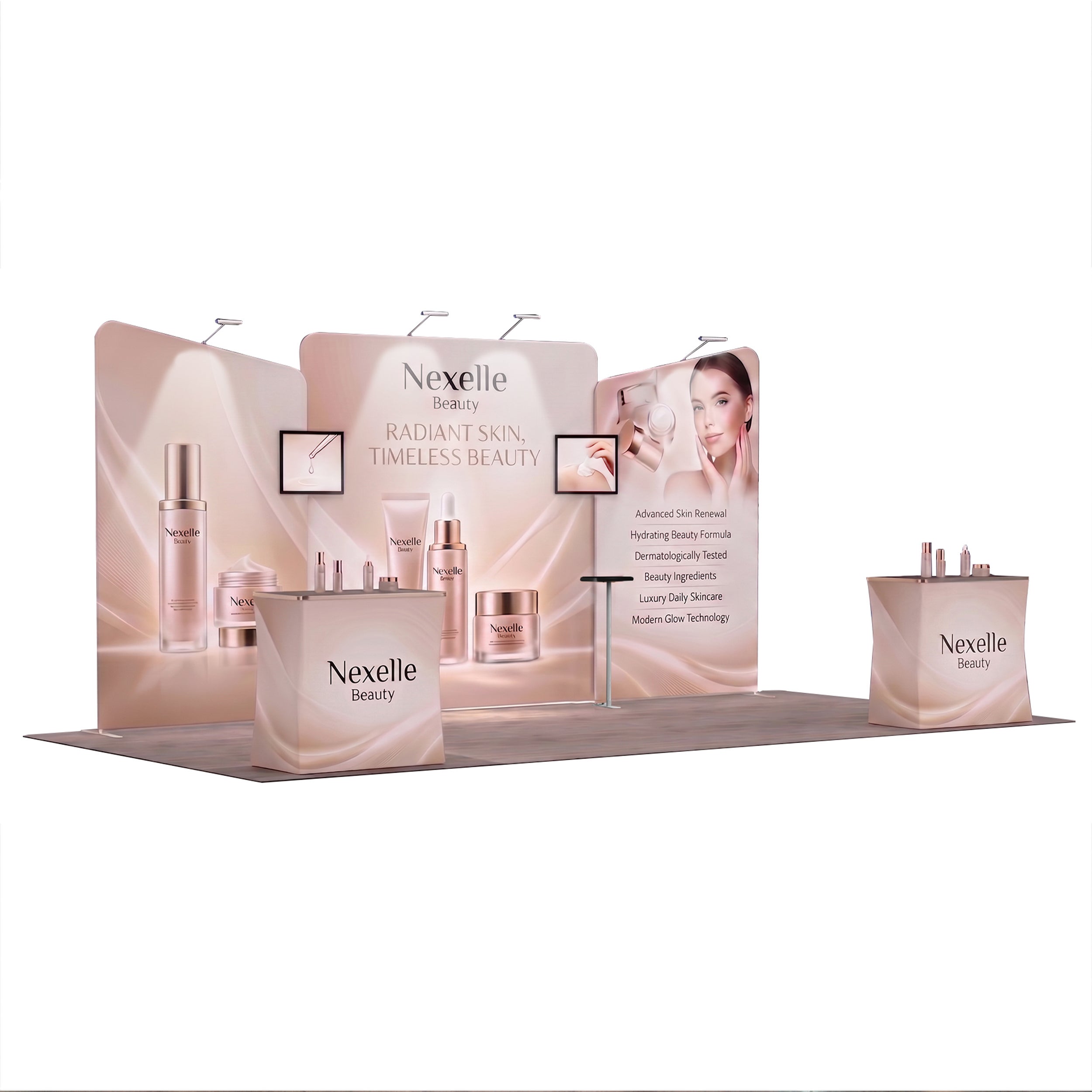 6m Exhibition Stand - Modular Display Stand with Dual Counters & Storage
