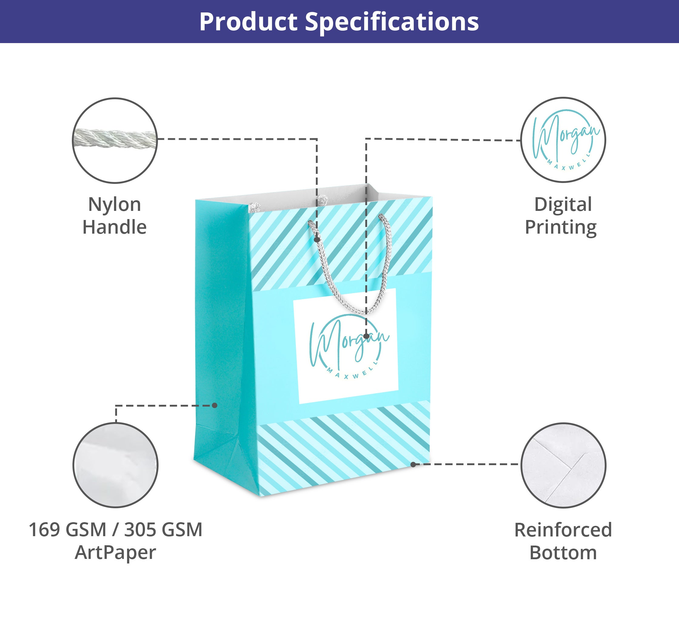 Printed Matte Paper Bags