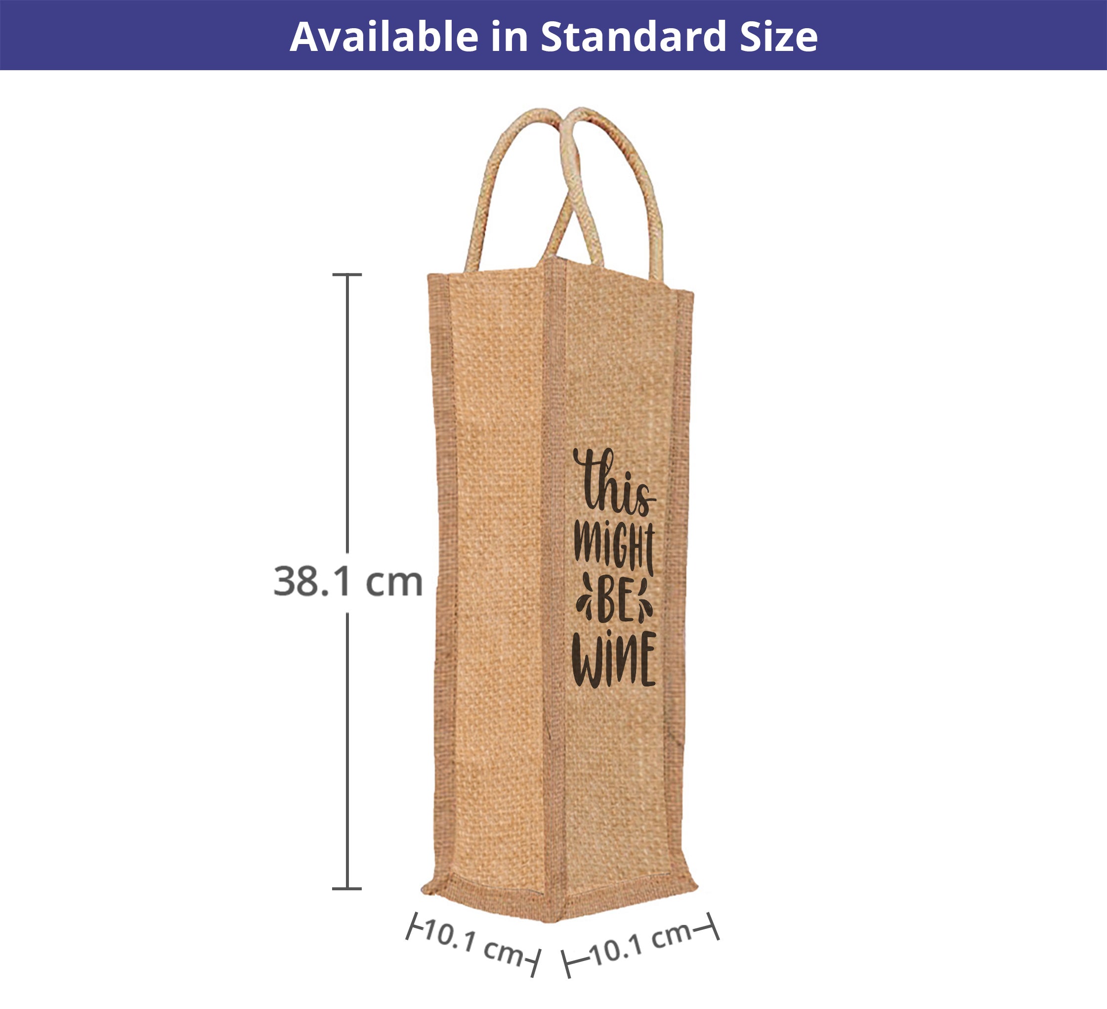 Jute Wine Bags - Printed