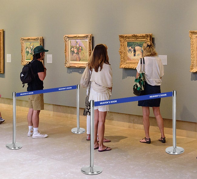 Retractable Belt Barrier Stanchion - Stainless Steel