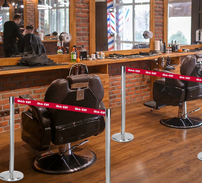 Retractable Belt Barrier Stanchion - Stainless Steel