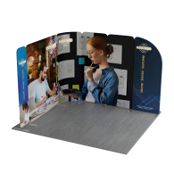 3m Magnetic Modular Fabric Displays - L Shape Sloped
