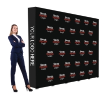 3 m x 2.4 m Step and Repeat Fabric Pop Up Straight Display