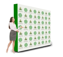 2.4  m x 2.4 m Step and Repeat Fabric Pop Up Straight Display