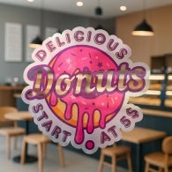 Die Cut Frosted Decals