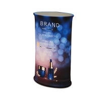 Fabric Pop Up Booth Oval