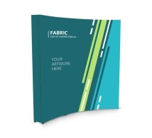 Fabric Pop Up Curved Display
