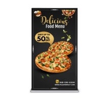Silverstep 120 cm Retractable Banner Stand
