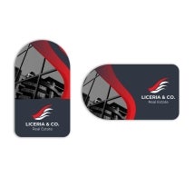 Half Circle Side Business Cards