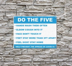 Do The Five Help Prevent Covid 19 Compliance Signs