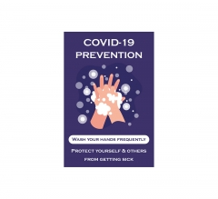 Covid 19 Prevention Wash Hands Vinyl Posters