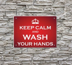 Keep Calm Wash Hands Compliance Signs