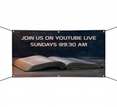 Church Join Us Youtube Vinyl Banners