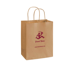 Printed Kraft Paper Shopping Bags 