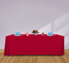 8' Convertible/Adjustable Table Covers - Red