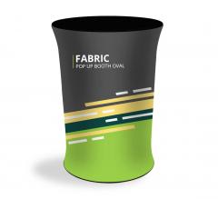 Fabric Pop Up Booth Oval