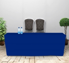 8' Fitted Table Covers - Blue
