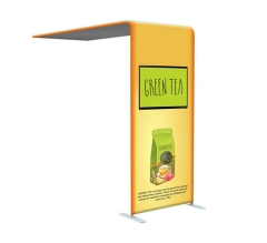 L shaped Tube Arch Fabric Display