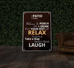 Reflective Patio Signs