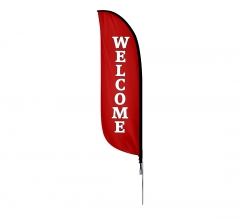 Pre-Printed Welcome Feather Flag