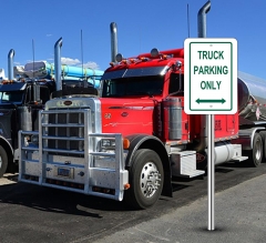 Truck Parking Only Signs