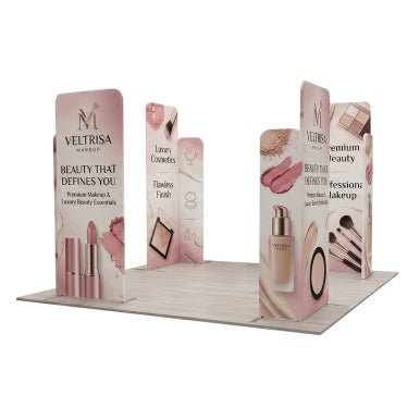 3m Magnetic Modular Fabric Displays - L Shape Four Corner Kit
