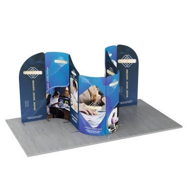 4m Magnetic Modular Fabric Displays - Curved Shape