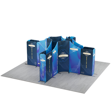 5x5m Magnetic Modular Fabric Displays - Island Shape
