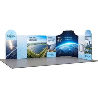 6m Magnetic Modular Fabric Displays - L Shape