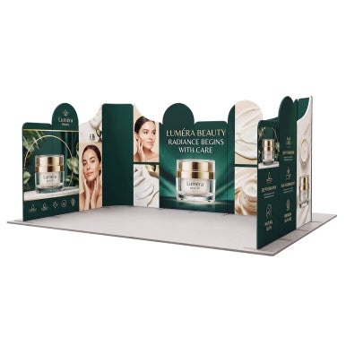 6m Magnetic Modular Fabric Displays - U Shape Curved