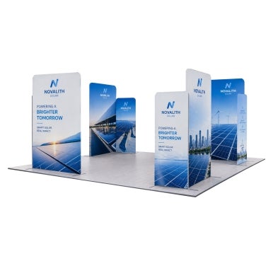 6m Magnetic Modular Fabric Displays - 4 L-Shape Sections
