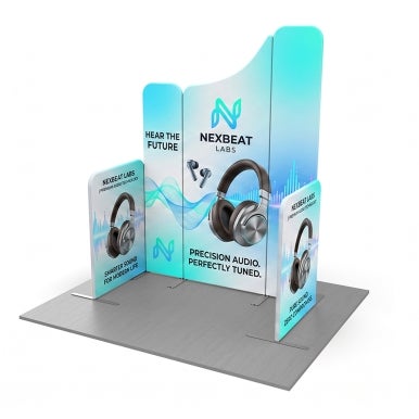 2m Magnetic Modular Fabric Display - Five Maglock Panels