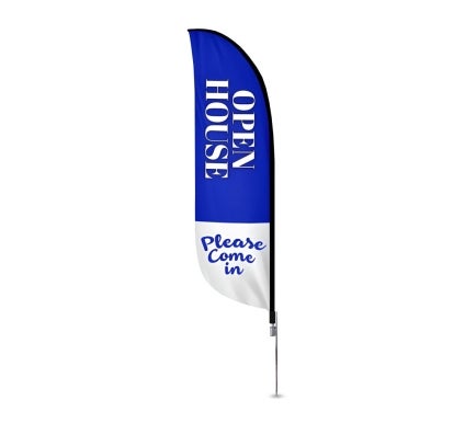 Pre Printed Open House Feather Flag