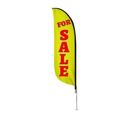 Pre Printed For Sale Feather Flag