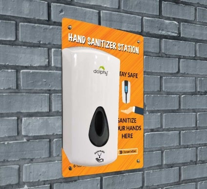 Touch-Free Dispenser Wall Mounted Sign