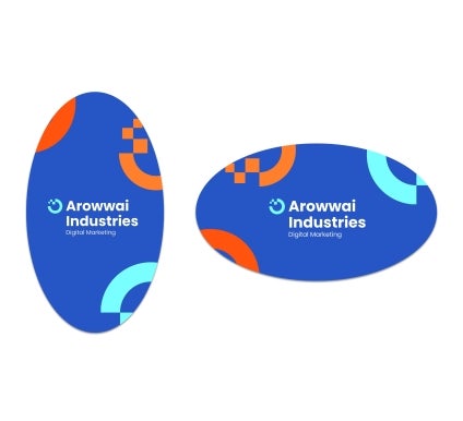 Oval Business Cards